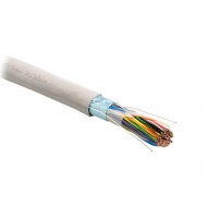 Hyperline FUTP50-C3-S24-IN-LSZH-GY Кабель витая пара, экранированная F/UTP, категория 3, 50 пар (24 AWG), одножильный (solid), экран - фольга, LSZH нг(А)-HF, –20°C - +60°C, серый