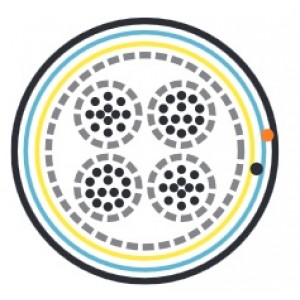 Hyperline FUTP50-C3-S24-IN-PVC-GY Кабель витая пара, экранированная F/UTP, категория 3, 50 пар (24 AWG), одножильный (solid), экран-фольга, PVC, -20°C - +50°C, серый Hyperline FUTP50-C3-S24-IN-PVC-GY Кабель витая пара, экранированная F/UTP, категория 3, 50 пар (24 AWG), одножильный (solid), экран-фольга, PVC, -20°C - +50°C, серый