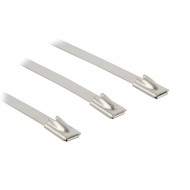 Hyperline FVC-300ST Стяжка стальная, коррозионно-стойкая (нержавеющая сталь 304L), 300x4.5x0.3мм, (100 шт)