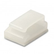 Hyperline FW-2MC Самоклеящаяся площадка с зажимом для плоского кабеля диам. 2.8мм (100 шт)