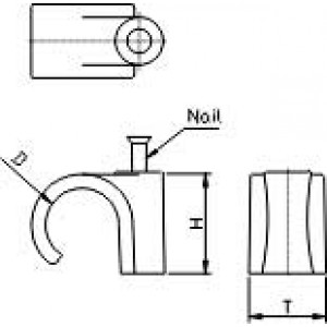 Hyperline GB-1 Скоба пластиковая с гвоздем (клипса), макс. диаметр 3.2 мм (100 шт) Hyperline GB-1 Скоба пластиковая с гвоздем (клипса), макс. диаметр 3.2 мм (100 шт)