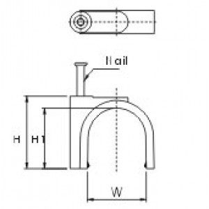 Hyperline GC-0.5C Скоба пластиковая с гвоздем (клипса), макс. диаметр 5 мм (100 шт) Hyperline GC-0.5C Скоба пластиковая с гвоздем (клипса), макс. диаметр 5 мм (100 шт)