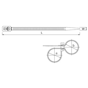 Hyperline GTB-300ST Стяжка неоткрывающаяся для двойной петли, безгалогенная (halogen free), 300x4.8 мм, полиамид 6.6, -40°C - +85°C (100 шт) Hyperline GTB-300ST Стяжка неоткрывающаяся для двойной петли, безгалогенная (halogen free), 300x4.8 мм, полиамид 6.6, -40°C - +85°C (100 шт)