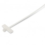 Hyperline GTK-200MC Стяжка нейлоновая неоткрывающаяся, безгалогенная (halogen free), 200x2.5 мм, полиамид 6.6, -40°C - +85°C, с площадкой для маркера (100 шт)