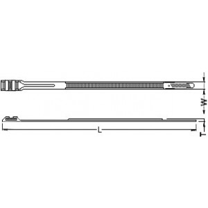 Hyperline GTN-180HDB Стяжка нейлоновая неоткрывающаяся, безгалогенная (halogen free), 180x8.6x2 мм, полиамид 11/12, outdoor, устойчивость к UV, -40°C - +80°C, черная (100 шт) Hyperline GTN-180HDB Стяжка нейлоновая неоткрывающаяся, безгалогенная (halogen free), 180x8.6x2 мм, полиамид 11/12, outdoor, устойчивость к UV, -40°C - +80°C, черная (100 шт)