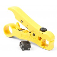 Hyperline HT-352B Универсальный инструмент для зачистки витой пары (UTP/STP), коаксиального кабеля RG-59/6, круглого и плоского телефонного кабеля