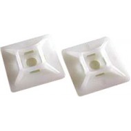 Hyperline HW-4A Самоклеящаяся площадка для крепл. стяжек (27,7x27,7 мм) (100 шт)