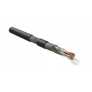 Hyperline ISFUTP4-C5E-P26/19-PVC-BK (500 м) Кабель для сетей Industrial Ethernet, категория 5e, 4x2x26 AWG (19х0.10 мм), многопроволочные жилы (patch), SF/UTP, PVC, черный