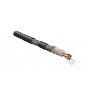 Hyperline ISUTP4-C5E-P26/30-PU-BK (500 м) Кабель для сетей Industrial Ethernet, категория 5e, 4x2x26 AWG, многопроволочные жилы (patch), S/UTP, PU, черный