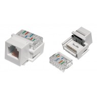 Hyperline KJ1-6P6C-C2-90-WH Вставка Keystone Jack, RJ-12(6P6C), IDC(Toolless)
