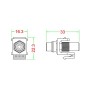 Hyperline KJ1-RCA/RD-HG-WH Вставка формата Keystone Jack с проходным адаптером RCA (красный), Hex. type, gold plated, ROHS, белая Hyperline KJ1-RCA/RD-HG-WH Вставка формата Keystone Jack с проходным адаптером RCA (красный), Hex. type, gold plated, ROHS, белая