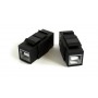 Hyperline KJ1-USB-B2-BK Вставка формата Keystone Jack с проходным адаптером USB 2.0 (Type B), ROHS, черная Hyperline KJ1-USB-B2-BK Вставка формата Keystone Jack с проходным адаптером USB 2.0 (Type B), ROHS, черная