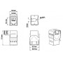 Hyperline KJ8-8P8C-C6-180-WH Вставка Keystone Jack RJ-45(8P8C), категория 6, тип 180 градусов, белая Hyperline KJ8-8P8C-C6-180-WH Вставка Keystone Jack RJ-45(8P8C), категория 6, тип 180 градусов, белая