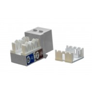 Hyperline KJ9-8P8C-C5e-90-GY Вставка Keystone Jack RJ-45(8P8C), категория 5e, серая