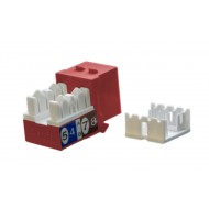 Hyperline KJ9-8P8C-C5e-90-RD Вставка Keystone Jack RJ-45(8P8C), категория 5e, красная