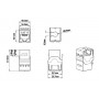 Hyperline KJ9-8P8C-C6-90-GY Вставка Keystone Jack RJ-45(8P8C), категория 6, серая Hyperline KJ9-8P8C-C6-90-GY Вставка Keystone Jack RJ-45(8P8C), категория 6, серая