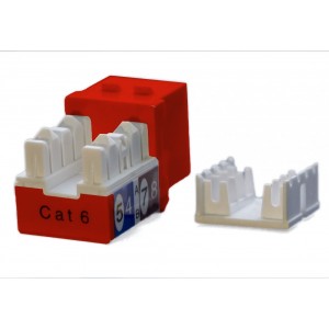 Hyperline KJ9-8P8C-C6-90-RD Вставка Keystone Jack RJ-45(8P8C), категория 6, красная Hyperline KJ9-8P8C-C6-90-RD Вставка Keystone Jack RJ-45(8P8C), категория 6, красная