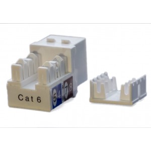 Hyperline KJ9-8P8C-C6-90-WH Вставка Keystone Jack RJ-45(8P8C), категория 6, белая Hyperline KJ9-8P8C-C6-90-WH Вставка Keystone Jack RJ-45(8P8C), категория 6, белая