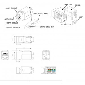 Hyperline KJNE-8P8C-C6-90-SH-F-WH Вставка Keystone Jack RJ-45(8P8C), категория 6, экранированная, 110 IDC, заделка с помощью NE-TOOL, белая Hyperline KJNE-8P8C-C6-90-SH-F-WH Вставка Keystone Jack RJ-45(8P8C), категория 6, экранированная, 110 IDC, заделка с помощью NE-TOOL, белая