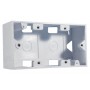 Hyperline MB-2E-35 Коробка для настенного монтажа 80x148x45 мм, французский стандарт Hyperline MB-2E-35 Коробка для настенного монтажа 80x148x45 мм, французский стандарт