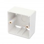 Hyperline MB-E-35 Коробка для настенного монтажа 80x80x45 мм, французский стандарт Hyperline MB-E-35 Коробка для настенного монтажа 80x80x45 мм, французский стандарт