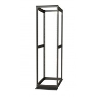 Hyperline ORK2A-4281-RAL9005 Открытая стойка 19-дюймовая (19), 42U, высота 2070 мм, двухрамная, ширина 550 мм, глубина регулируется 800-1250 мм, цвет черный (RAL 9005)