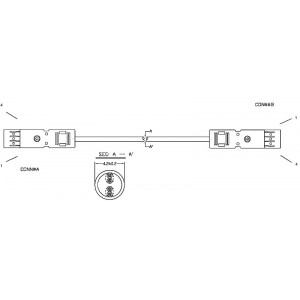 Hyperline PC-110-110-2P-C5-1M-LSZH-GY Патч-корд 110 тип-110 тип, 2 пары, Cat.5, LSZH, 1 м, серый Hyperline PC-110-110-2P-C5-1M-LSZH-GY Патч-корд 110 тип-110 тип, 2 пары, Cat.5, LSZH, 1 м, серый