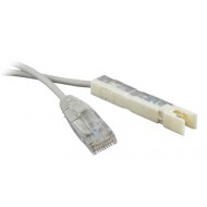 Hyperline PC-110-RJ45-1P-CX-1M-LSZH-GY Патч-корд 110 тип-RJ45, 1 пара, LSZH, 1 м, серый