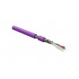 Hyperline PFDP-SF-1x2x22/1-LSZH-VL (500 м) Кабель для шины PROFIBus-DP, 1x2x22 AWG, однопроволочные жилы (solid), SF/UTP, LSZH, фиолетовый Hyperline PFDP-SF-1x2x22/1-LSZH-VL (500 м) Кабель для шины PROFIBus-DP, 1x2x22 AWG, однопроволочные жилы (solid), SF/UTP, LSZH, фиолетовый