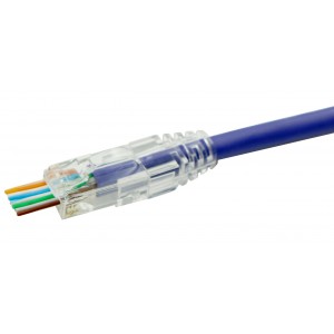 Hyperline PLEZ-8P8C-UA-C5-100 Разъем легкой оконцовки RJ-45 (8P8C) под витую пару, язычок Arch, категория 5e (50 µ/ 50 микродюймов), универсальный (для одножильного и многожильного кабеля) (100 шт.) Hyperline PLEZ-8P8C-UA-C5-100 Разъем легкой оконцовки RJ-45 (8P8C) под витую пару, язычок Arch, категория 5e (50 µ/ 50 микродюймов), универсальный (для одножильного и многожильного кабеля) (100 шт.)