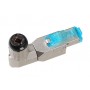 Hyperline PLUD-A-8P8C-S-C8-SH Разъем полевой оконцовки RJ-45 (8P8C) под витую пару, угловой, для одножильного кабеля, toolless, категория 8, экранированный, накручивающийся хвостовик, IDC Hyperline PLUD-A-8P8C-S-C8-SH Разъем полевой оконцовки RJ-45 (8P8C) под витую пару, угловой, для одножильного кабеля, toolless, категория 8, экранированный, накручивающийся хвостовик, IDC