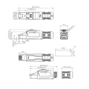 Hyperline PLUE-8P8C-S-C6A-SH-BL Разъем полевой оконцовки RJ-45 (8P8C) под витую пару, для одножильного кабеля, toolless, категория 6A, экранированный, накручивающийся хвостовик, синий Hyperline PLUE-8P8C-S-C6A-SH-BL Разъем полевой оконцовки RJ-45 (8P8C) под витую пару, для одножильного кабеля, toolless, категория 6A, экранированный, накручивающийся хвостовик, синий