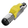 Hyperline PLUE-8P8C-S-C6A-SH-YL Разъем полевой оконцовки RJ-45 (8P8C) под витую пару, для одножильного кабеля, toolless, категория 6A, экранированный, накручивающийся хвостовик, желтый Hyperline PLUE-8P8C-S-C6A-SH-YL Разъем полевой оконцовки RJ-45 (8P8C) под витую пару, для одножильного кабеля, toolless, категория 6A, экранированный, накручивающийся хвостовик, желтый