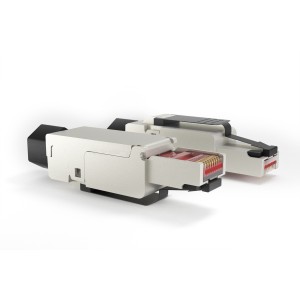 Hyperline PLUF-8P8C-S-C6-SH Разъем RJ-45 (8P8C) под витую пару, полевая заделка, категория 6, экранированный, для одножильного кабеля (внешний диаметр кабеля 6-8 мм, 23-26 AWG), накручивающийся хвостовик Hyperline PLUF-8P8C-S-C6-SH Разъем RJ-45 (8P8C) под витую пару, полевая заделка, категория 6, экранированный, для одножильного кабеля (внешний диаметр кабеля 6-8 мм, 23-26 AWG), накручивающийся хвостовик