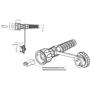 Hyperline PLUG-IE-8P8C-PV-C6 Промышленный разъем RJ-45 (8P8C) под витую пару, IP67, категория 6, с защитной крышкой Hyperline PLUG-IE-8P8C-PV-C6 Промышленный разъем RJ-45 (8P8C) под витую пару, IP67, категория 6, с защитной крышкой