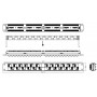 Hyperline PP2A-19-24S-8P8C-C6-110 Патч-панель 19, 1U, с угловыми портами, 24 порта RJ-45, категория 6, Dual IDC Hyperline PP2A-19-24S-8P8C-C6-110 Патч-панель 19, 1U, с угловыми портами, 24 порта RJ-45, категория 6, Dual IDC