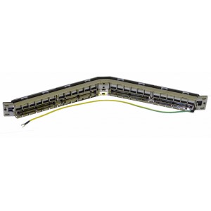 Hyperline PPBL4A-19-24-SH-RM Модульная патч-панель 19, 24 порта, угловая, 1U, для экранированных и неэкранированных модулей Keystone Jack, со съемными панелями, с задним кабельным организатором (без модулей) Hyperline PPBL4A-19-24-SH-RM Модульная патч-панель 19, 24 порта, угловая, 1U, для экранированных и неэкранированных модулей Keystone Jack, со съемными панелями, с задним кабельным организатором (без модулей)