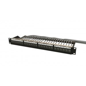Hyperline PPBL6-19-24-RM Модульная патч-панель 19, 24 порта, 4 съемные панели по 6 модулей, 1U, для неэкранированных модулей, с задним кабельным организатором (без модулей) Hyperline PPBL6-19-24-RM Модульная патч-панель 19, 24 порта, 4 съемные панели по 6 модулей, 1U, для неэкранированных модулей, с задним кабельным организатором (без модулей)