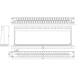 Hyperline PPBLHD-19-48S-SH-RM Модульная патч-панель 19, 48 портов, Flat Type, 1U, для экранированных и неэкранированных модулей Keystone Jack (кроме KJ1-C2, KJ2-C5e, KJ2-C6, KJ2-C6A), с задним кабельным организатором (без модулей) Hyperline PPBLHD-19-48S-SH-RM Модульная патч-панель 19, 48 портов, Flat Type, 1U, для экранированных и неэкранированных модулей Keystone Jack (кроме KJ1-C2, KJ2-C5e, KJ2-C6, KJ2-C6A), с задним кабельным организатором (без модулей)