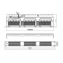 Hyperline PPHD-19-48-8P8C-C5E-SH-110D Патч-панель высокой плотности 19, 1U, 48 портов RJ-45, полный экран, категория 5E, Dual IDC Hyperline PPHD-19-48-8P8C-C5E-SH-110D Патч-панель высокой плотности 19, 1U, 48 портов RJ-45, полный экран, категория 5E, Dual IDC