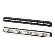 Hyperline PPHD-19-48-8P8C-C5e-110D Патч-панель высокой плотности 19, 1U, 48 портов RJ-45, категория 5e, Dual IDC