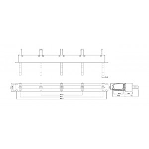 Hyperline PPTR-19-4CU-RNG-STL Патч-панель 19 для претерминированных медных и оптических кассет, 4 слота под кассеты, 1U, с 5 пластиковыми кольцами для горизонтальной прокладки кабеля Hyperline PPTR-19-4CU-RNG-STL Патч-панель 19 для претерминированных медных и оптических кассет, 4 слота под кассеты, 1U, с 5 пластиковыми кольцами для горизонтальной прокладки кабеля
