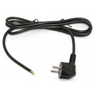 Hyperline PWC-SHM-OE-3.0-BK Кабель с вилкой Schuko (open end), длиной 3м (3x1.0 кв.мм), цвет черный (ПВС-ВП-3*1,0-250-S22-16-3,0 ГОСТ 28244-96))