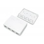 Hyperline SBB3-4-WH Корпус настенной розетки для установки 4-х вставок типа Keystone Jack, белый Hyperline SBB3-4-WH Корпус настенной розетки для установки 4-х вставок типа Keystone Jack, белый