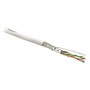 Hyperline SFUTP4-C6-P26-IN-LSZH-GY-500 (500 м) Кабель витая пара, экранированная SF/UTP, категория 6, 4 пары (26 AWG), многожильный (patch), экран - фольга + медная оплетка, LSZH, серый Hyperline SFUTP4-C6-P26-IN-LSZH-GY-500 (500 м) Кабель витая пара, экранированная SF/UTP, категория 6, 4 пары (26 AWG), многожильный (patch), экран - фольга + медная оплетка, LSZH, серый