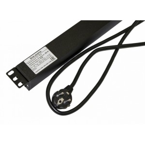 Hyperline SHE-12SH-2IEC-2.5EU Блок розеток, вертикальный, 12 розеток Schuko, 2 розетки IEC320 C13, кабель питания 2.5м (3х1.5мм2) с вилкой Schuko 16A, 250В, 730x44.4x44.4мм (ДхШхВ), корпус алюминий, черный Hyperline SHE-12SH-2IEC-2.5EU Блок розеток, вертикальный, 12 розеток Schuko, 2 розетки IEC320 C13, кабель питания 2.5м (3х1.5мм2) с вилкой Schuko 16A, 250В, 730x44.4x44.4мм (ДхШхВ), корпус алюминий, черный