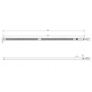 Hyperline SHE-36IEC-6BIEC-B-2.5PVB Блок розеток, вертикальный, 36 розеток IEC320 C13, 6 розеток IEC320 C19, автоматический выключатель, кабель питания 2.5м (3х4.0мм2) с вилкой IEC 60309 32A (2P+E), 250В, 1860x44.4x44.4мм (ДхШхВ), корпус алюминий, черный Hyperline SHE-36IEC-6BIEC-B-2.5PVB Блок розеток, вертикальный, 36 розеток IEC320 C13, 6 розеток IEC320 C19, автоматический выключатель, кабель питания 2.5м (3х4.0мм2) с вилкой IEC 60309 32A (2P+E), 250В, 1860x44.4x44.4мм (ДхШхВ), корпус алюминий, черный