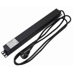 Hyperline SHE19-3SH-3IEC-2.5EU Блок розеток для 19 шкафов, горизонтальный, 3 розетки Schuko, 3 розетки IEC320 C13, кабель питания 2.5м (3х1.5мм2) с вилкой Schuko 16A, 250В, 482.6x44.4x44.4мм (ШхГхВ), корпус алюминий, черный Hyperline SHE19-3SH-3IEC-2.5EU Блок розеток для 19 шкафов, горизонтальный, 3 розетки Schuko, 3 розетки IEC320 C13, кабель питания 2.5м (3х1.5мм2) с вилкой Schuko 16A, 250В, 482.6x44.4x44.4мм (ШхГхВ), корпус алюминий, черный