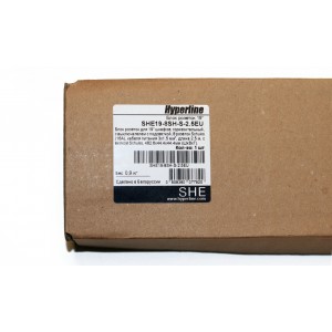 Hyperline SHE19-8SH-S-2.5EU Блок розеток для 19 шкафов, горизонтальный, 8 розеток Schuko, выключатель с подсветкой, кабель питания 2.5м (3х1.5мм2) с вилкой Schuko 16A, 250В, 482.6x44.4x44.4мм (ШхГхВ), корпус алюминий, черный Hyperline SHE19-8SH-S-2.5EU Блок розеток для 19 шкафов, горизонтальный, 8 розеток Schuko, выключатель с подсветкой, кабель питания 2.5м (3х1.5мм2) с вилкой Schuko 16A, 250В, 482.6x44.4x44.4мм (ШхГхВ), корпус алюминий, черный