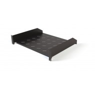 Hyperline TAL3-2U-600-RAL9005 Полка угловая с перфорацией 19, 2U, ширина 440 мм, глубина 600 мм, цвет черный (RAL 9005)